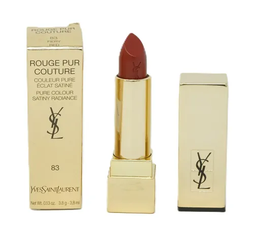 Yves Saint Laurent Rouge Pur Couture Lippenstift 3,8ml - Fiery Red 83 - Hochwertiger Lippenstift in strahlendem Rot für einen eleganten Look. Ideal für jeden Anlass und sorgt für ein samtiges Finish.