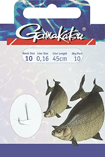 Gamakatsu Hook BKD-1810B Brasse 100cm Gr. 14 - Gebundene Angelhaken