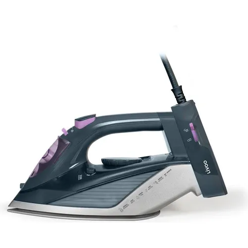 Livoo DOM483 Dampf-Bügeleisen kabellos - Kabelloses Dampfbügeleisen mit Keramik-Bügelsohle, ideal für müheloses Bügeln, 2200 W Leistung und 350 ml Wassertank für kontinuierlichen Dampf.