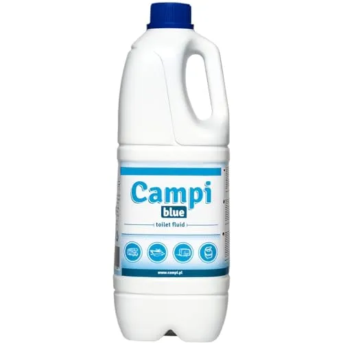 CAMPI Blue 2L - Sanitärflüssigkeit & Toilettenzusatz für Campingtoilette – Camping WC Chemie für Toilette – für Abwassertank Wohnwagen & Wohnmobil