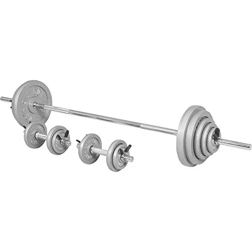 GORILLA SPORTS Hantel-Set 100kg - Hantelsets für effektives Krafttraining, inklusive Langhantelstange und Kurzhanteln aus robustem Gusseisen für langlebige Nutzung und vielseitige Übungen.