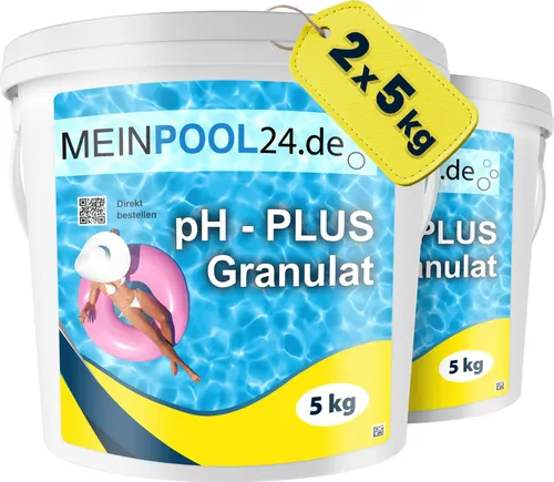 2x5kg ph-Plus Granulat Erhöher Heber Pool Schwimmbad Wasserpflege Poolchemie heben