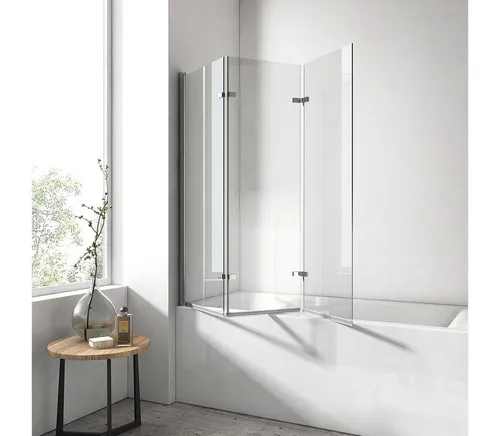 EMKE Badewannenaufsatz 3-teilig Faltwand