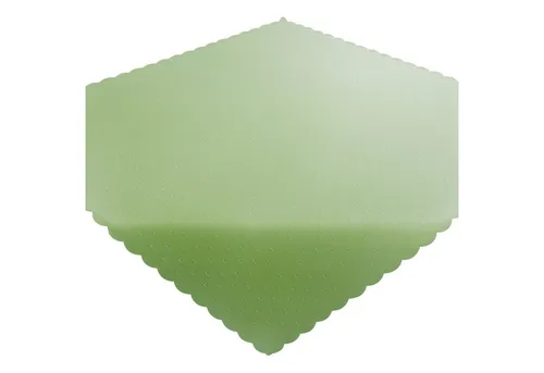 matches21 HOME & HOBBY Tischdecke Tischdecke 90 x 90 cm in Hellgrün für Esstisch & Küche (1-tlg), Waschbares Tischtuch mit gewelltem Rand