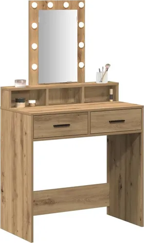 vidaXL Schminktisch mit Speicher Braun 79 x 41 x 140 cm von vidaXL