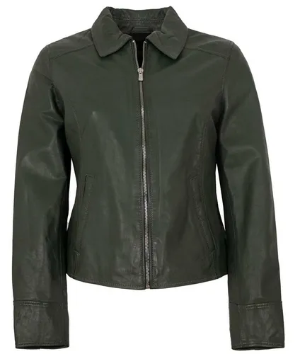 Jilani Lederjacke Elodi Jilani - Damen Lederjacke Lammnappa grün