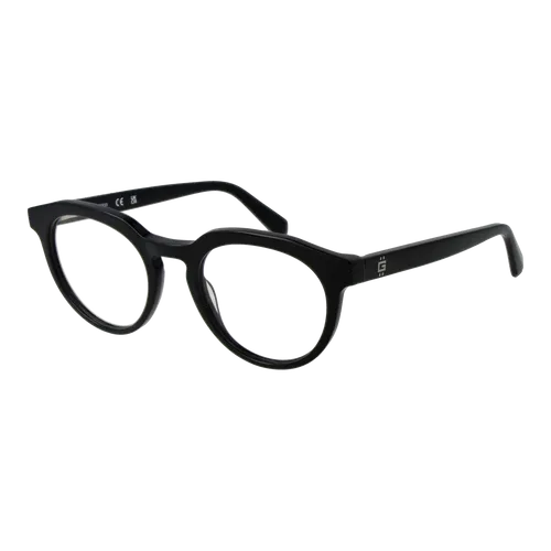 Guess Brillenfassung GU50134 001 49 für Herren - Moderne Herrenbrille in Schwarz mit robustem Acetat-Rahmen. Ideal für den Alltag, bietet Stil und Komfort mit einem praktischen Federscharnier.