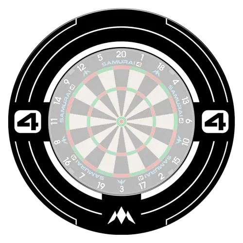 Mission Samurai 4 White Edition Surround – Dart Catchring für Dartboards