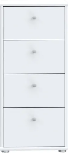 freiraum Hochkommode TEMPRA2, 4 Schubladen, Weiß