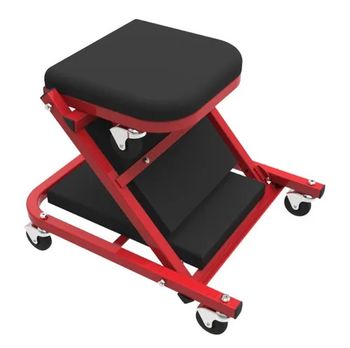 Primaster Werkstatt-Rollliege & Sitz 2 in 1 klappbar 102 x 43 cm - Vielseitiges Werkstatt-Rollbrett, klappbar und platzsparend, ideal für komfortables Arbeiten und Sitzen in der Werkstatt.