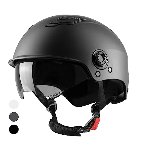 Westt Scooter Helm mit getöntem Sonnenvisier