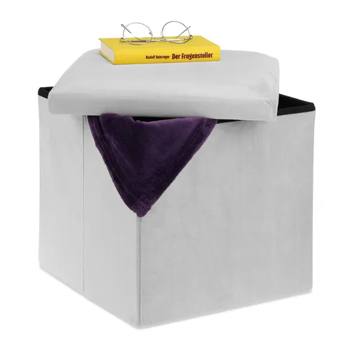 Sitzhocker Sitzwürfel Polsterhocker Falthocker Beistellhocker faltbar leicht