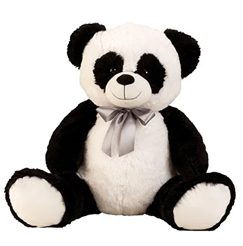 Lifestyle & More Großer Pandabär Kuschelbär XL 80 cm - Stofftier & Teddybär: XL Kuschelbär aus samtig weichem Plüsch, ideal für Geborgenheit und Sicherheit bei Kindern, leicht zu reinigen und ein perfektes Geschenk für jede Gelegenheit.