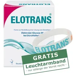 Elotrans Trinkpulver 20 Stück - Multivitamine zur Elektrolyt- und Flüssigkeitszufuhr bei Durchfall, ideal für schnelle Regeneration und Ausgleich von Salz- und Wasserverlusten.