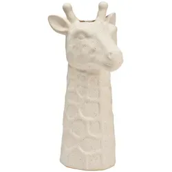 XXXL Vase aus Keramik, Weiß - Elegante Keramikvase in Weiß, 14.0x26.0x12.0 cm, ideal für stilvolle Dekoration und als Blickfang in jedem Raum.