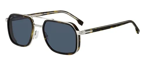 HUGO BOSS BOSS 1724/S 9G0 Herren Sonnenbrille - Sportbrille mit stylischem Havana Palladium Design, ideal für aktive Männer, die Stil und Funktionalität vereinen möchten.