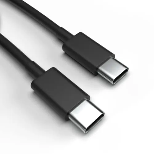 USB-C Ladekabel für Samsung Galaxy S23 Ultra Schwarz 50 cm Handy Schnellladekabel Datenkabel