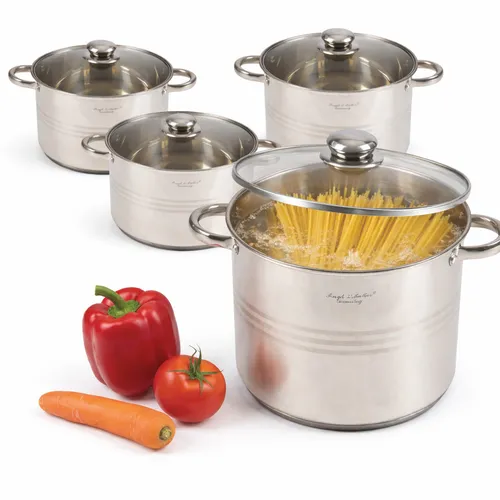 Universalkochtopf Groß aus Edelstahl 7,2–13,5L – Für Induktion & Gas geeignet