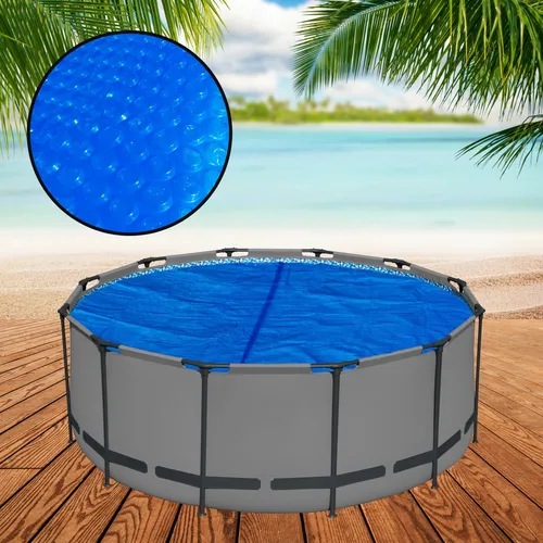 PoolSun Solarplane Premium 400µm 366cm rund Solarfolie Poolplane Poolheizung