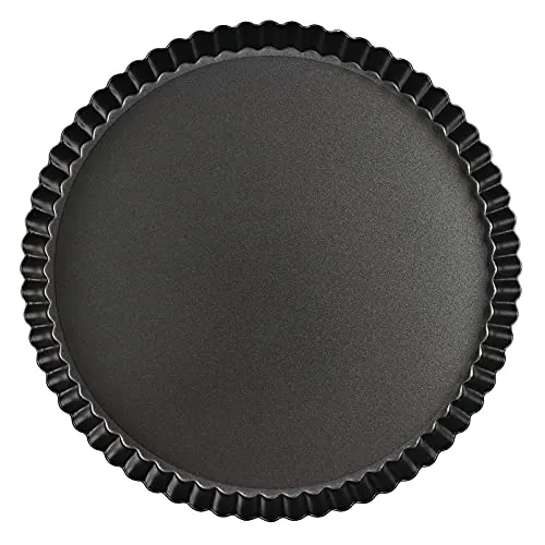 Sinnsally Quicheform,24cm Tarteform mit Hebeboden,Tarte Form Antihaftbeschichtete Quiche Tortenboden Obstkuchenform Tortenbodenform Obstbodenform Tortenform Torte Tart Pan Tortenpfannen Quichepfanne