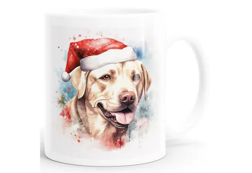 SpecialMe Tasse Tasse Hunde-Motiv Weihnachten Weihnachtsmütze lustig Hunderassen, Keramik