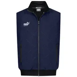 PUMA Workwear Funktionsweste Herren Weste Winter - Warm gefüttert, wasser- & windabweisend Winterweste mit Fleece-Futter - Innentasche - Robustes Obermaterial blau 4XL