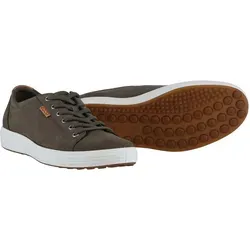 ECCO Sneaker Mens Soft 7 aus Premium-Leder - Herren-Sneaker aus hochwertigem Vollnarbenleder, mit ECCO Comfort Fibre System für kühle Füße und einer robusten, flexiblen Sohle für optimalen Halt. Modernes Design trifft skandinavische Gelassenheit.