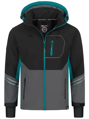 Produktbild Rock Creek Herren Softshell Jacke H-344 Dunkeltürkis 5XL