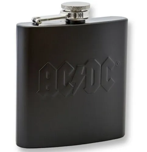 AC/DC - Flachmann - Schnapsflasche - Embossed Logo Hip Flask HFAC01 NEU & OVP