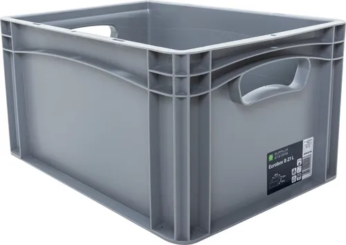 Eurobox 40 x 30 x 22 cm, 20,8 L, grau von Surplus