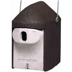 Schwegler 002181 Nisthöhle mit ovalen Einflugsloch in weiß von SCHWEGLER