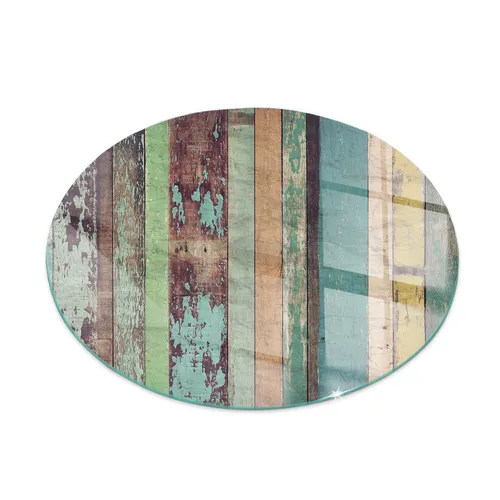 Funkenschutz Glasplatte für Kamin – Rund 100 cm