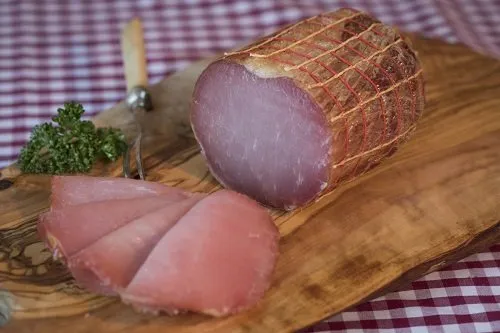 Lachsschinken | Ca. 300g Stück | Zarter Schinken mit delikatem Geschmack | Perfekt für feine Vorspeisen und Genießermomente