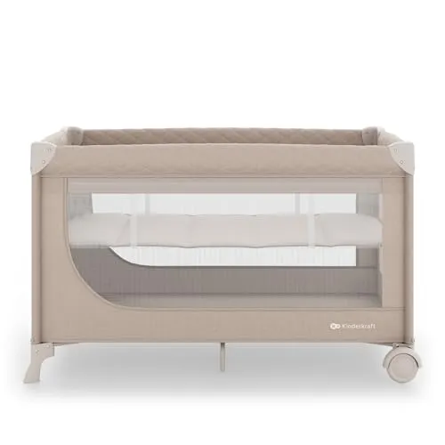KinderKraft Reisebett LEODY UP Beige (62615301) in beige von Kinderkraft