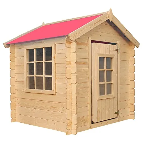 Timbela M570R-1 Kinderspielhaus aus Holz von TIMBELA