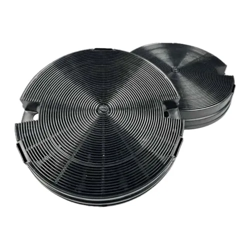 AIR2GO Aktivkohlefilter für Elica F00428/1S (2 Stück) - Filter für Dunstabzugshaube, reduziert Fett- und Fischgeruch beim Kochen und verbessert die Raumluftqualität. Regelmäßiger Austausch alle 6 Monate empfohlen.