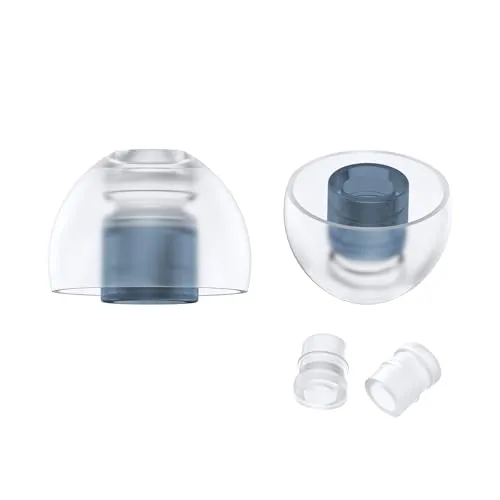 SpinFit Neo for IEM – L – patentierte Silikon-Ohrstöpsel für Ersatz, sichere Passform und höchsten Komfort, reduziert allergische Reaktionen, EIN Set passt für Normale und dünne Düsen (1 Paar) (mit