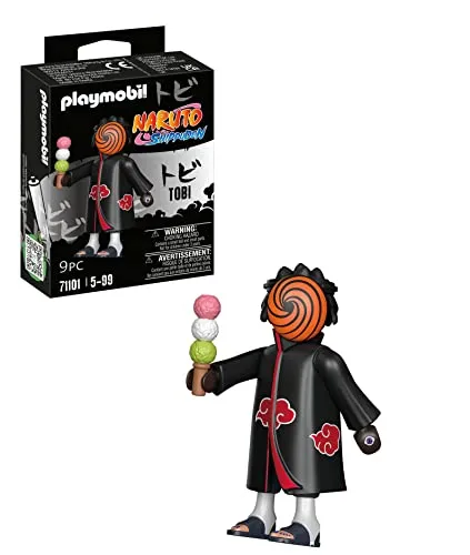 PLAYMOBIL Naruto Shippuden 71101 Tobi mit Dangobälle, kreativer Spielspaß für Animefans mit tollen Details und authentischen Extras, 11-teilig, ab 5 Jahren