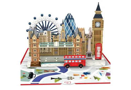 papercrush Geburtstagskarte London Pop-Up Karte von papercrush