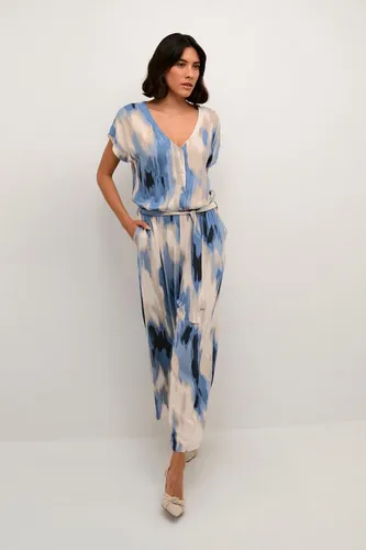 KAFFE Jumpsuit Overall KAbeathe - Stylischer Overall in lässigem Design mit V-Ausschnitt und Taillengürtel, perfekt für jeden Anlass. Ideal für modebewusste Frauen.