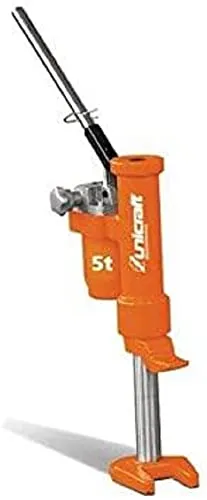 Unicraft Maschinenheber HMH 5 - Hydraulikheber mit 360° drehbarer Klaue - Wagenheber für sicheres Heben von schweren Lasten bis 5 t, mit drehbarer Klaue für optimale Flexibilität und abnehmbarem Pumphebel für einfachen Transport.