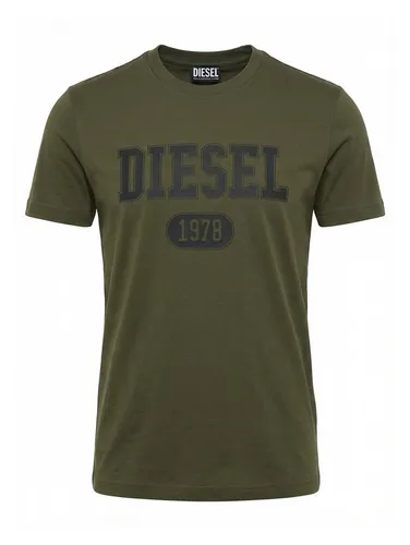 Diesel T-DIEGOR 1-A Rundhalsshirt Slim Fit in Grün von Diesel
