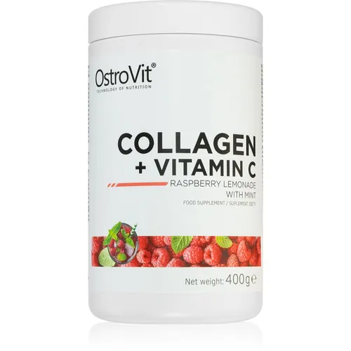 OstroVit Collagen + Vitamin C Pulver mit Kollagen Geschmack Raspberry Lemonade with Mint 400 g