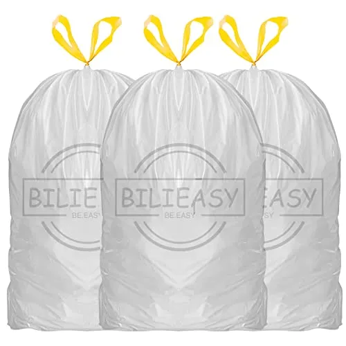 BILIEASY Müllsäcke 50L 64x71cm Müllbeutel 13 Gallonen 20 Pack Müllsäcke für Büro Küche Schlafzimmer