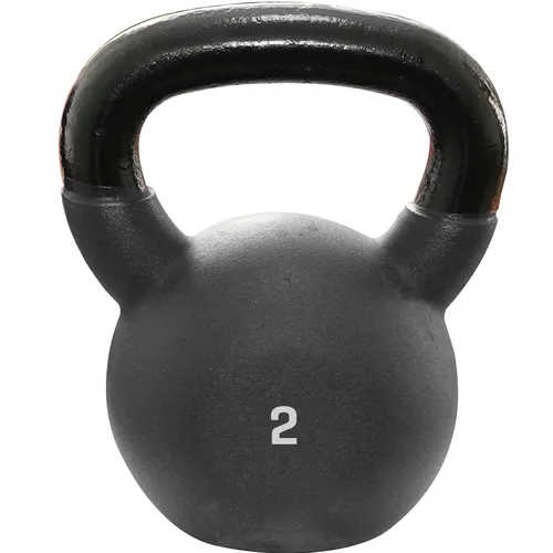Sporttrend 24® Kettlebell 2kg | Kugelhantel Hantel Kurzhantel Gusseisen PVC