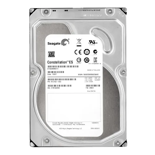 SEAGATE CONSTELLATION ES 500GB 7.2K 64MB SATA III 3.5'' ST500NM0011 - Interne Festplatte mit 500 GB, 7.2K RPM und 64 MB Cache für schnelle Datenzugriffe, ideal für Server und leistungsstarke Workstations.