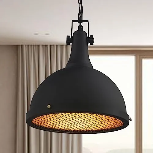 bamyum Acera Hängelampe Industrial Vintage Ø30cm - Lampen im Vintage-Design, aus robustem Metall in Kupferfarbe, ideal für Wohnzimmer und Küche. Einfache Installation und vielseitig einsetzbar für jeden Raum.