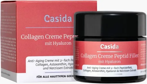 Collagen Creme Peptid Filler + Hyaluron 50 ML - Arzneimittel mit Anti-Aging-Effekt, fördert die Hautregeneration und Elastizität. Ideal für straffere, jüngere Haut dank reinem Collagen und Syn-Ake.