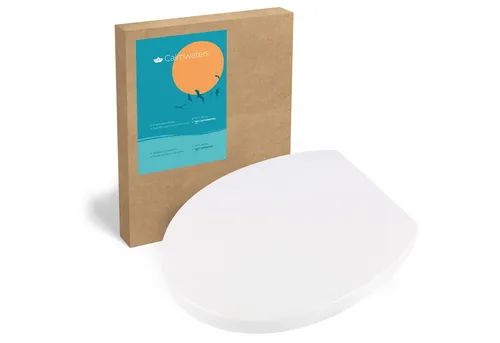 Calmwaters® Antibakterieller Premium WC Sitz Modern Soft - WC-Sitz mit doppelter Absenkautomatik und antibakteriellem Duroplast, belastbar bis 250 kg. Ideal für hohe Hygiene-Standards und leicht zu reinigen dank abnehmbarer Bauweise.