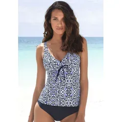 Bikini-Hose LASCANA für Damen, Gr. 50, marine - Hochwertige Bademode in marine, mit höher geschnittener Form, die kleine Problemzonen kaschiert. Ideal für einen selbstbewussten Auftritt am Strand!